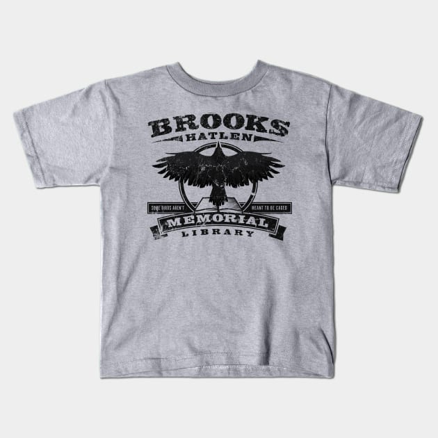 Brooks Memorial Library Kids T-Shirt by MindsparkCreative